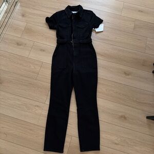 Good American Black Utility Jumpsuit